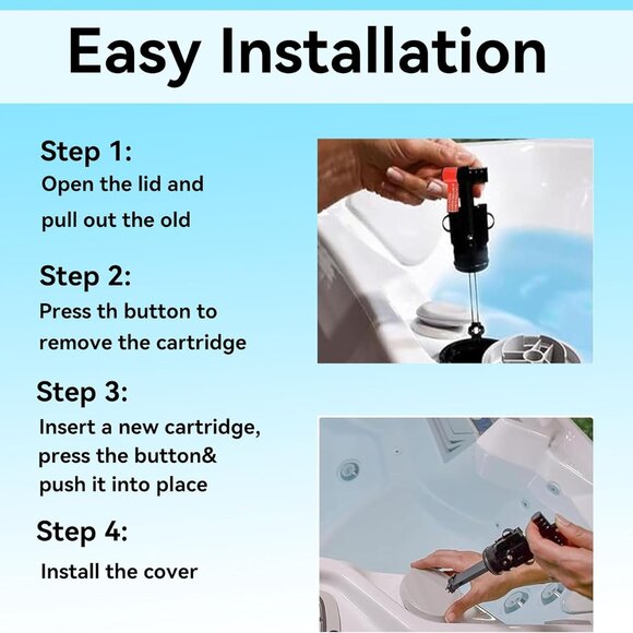 Freshwater Salt System Replacement Cartridge Hot Tub Filter Element (3 Pack) - Picture 6 of 7